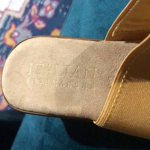 Wedge sandals made in Italy size 8 - Picture 2 of 5